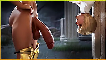 Eine Shemale-Milf Erfüllt Die Wünsche Eines Mädchens Mit Analer Und Vaginaler Penetration In Einem 3d-Cartoon-Video