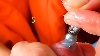 Pia Uses A Urethral Sound For Pleasure And Gives An Excellent Handjob