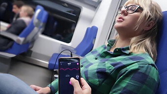 Experience A Public Female Orgasm Using A Remote-Controlled Toy On A Train